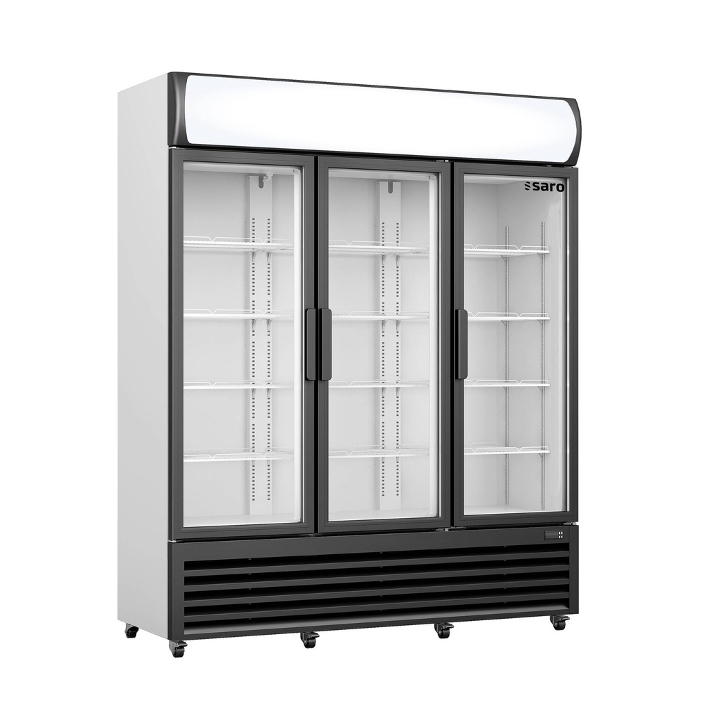 SARO Kühlschrank, 3 Glastüren + Werbetafel, GTK 1065