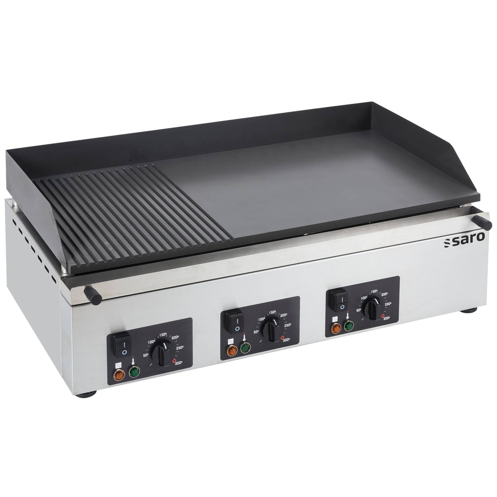 SARO Griddleplatte, 1/3 gerillt 2/3 glatt, GPK 810