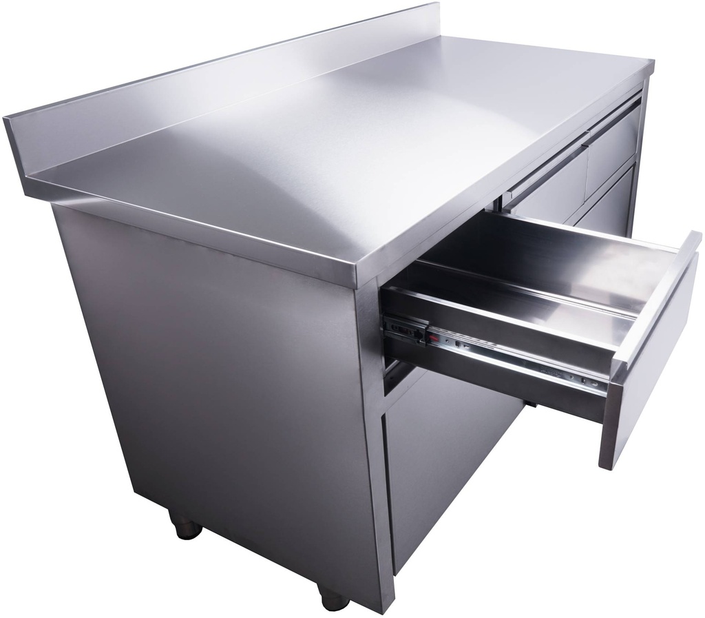 SARO Schiebetürenschrank, 3 Schubl.,Aufkant.,1400x700mm