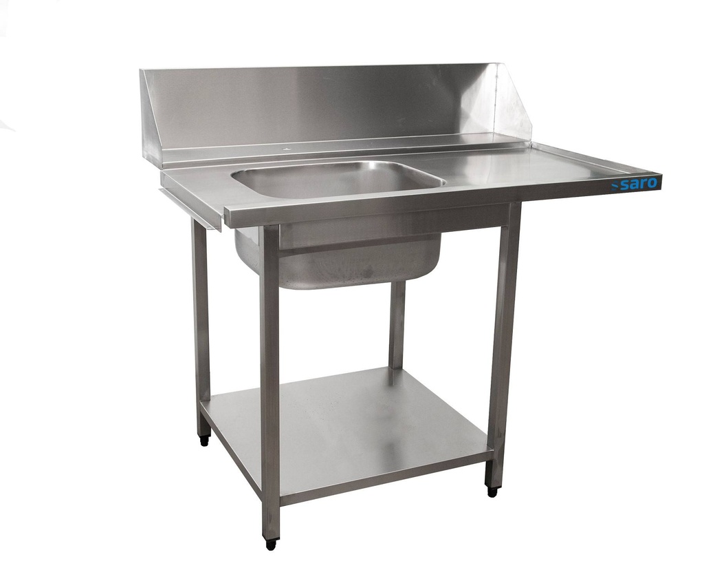 SARO Zulauftisch für Spülmaschine links, 1200 mm