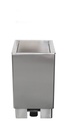 SARO Edelstahlmülleimer 60 Liter, Modell APOLLO