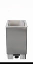 SARO Edelstahlmülleimer 90 Liter, Modell JUPITER