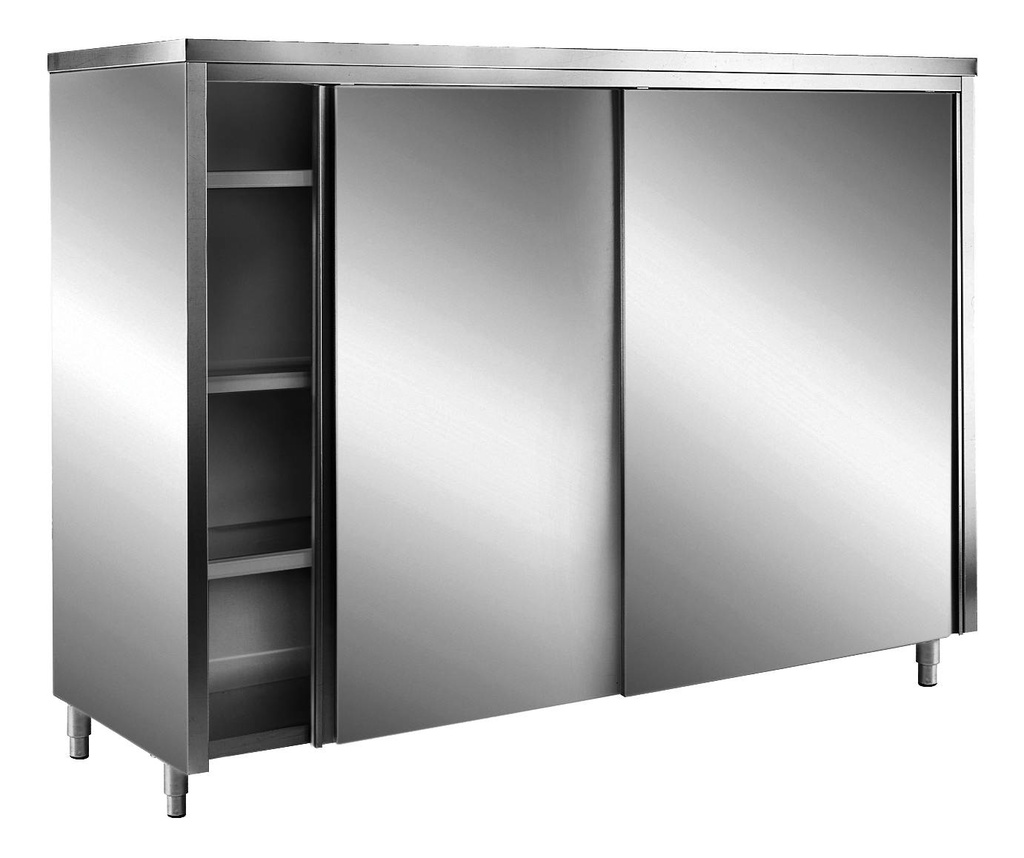 SARO AISI430 Lagerschrank, Schiebet.,Flachdach 1400x700
