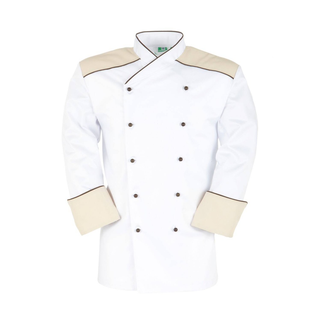 Buran-Alexa, Damen-Kochjacke weiß
