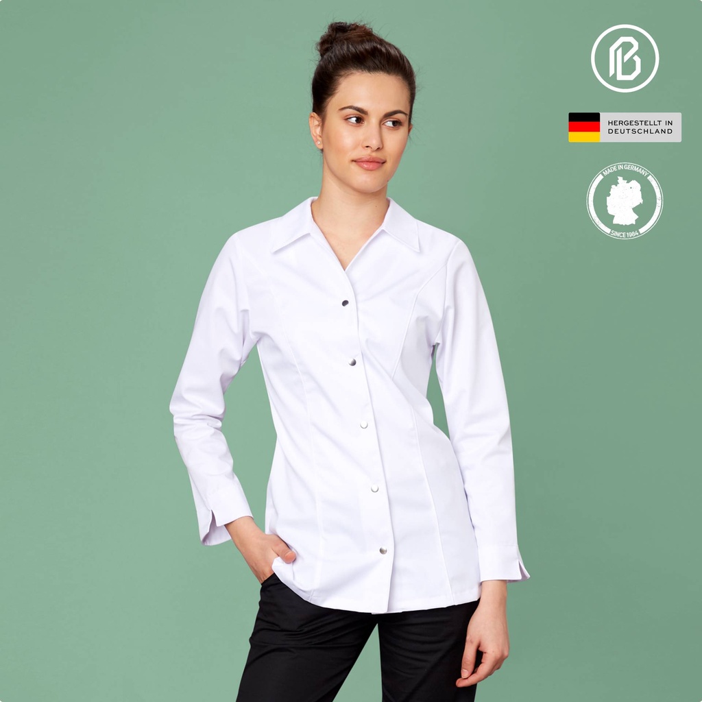 Buran-PIA, weiße Kochbluse