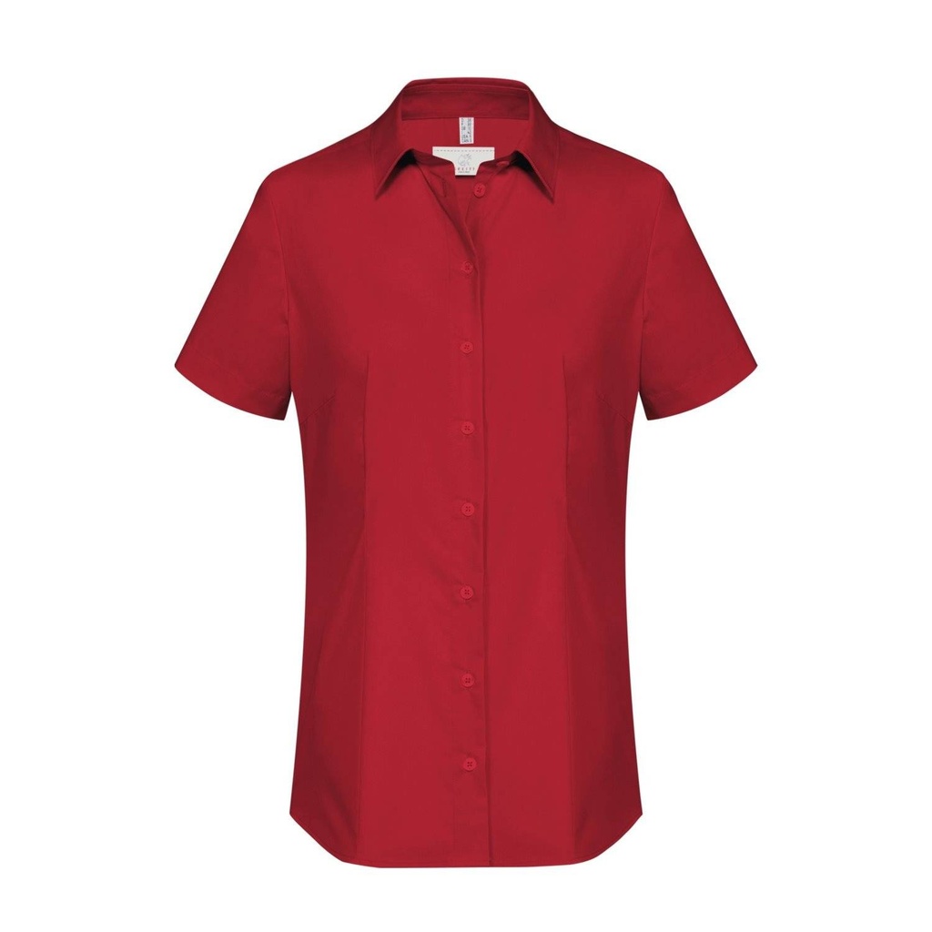 Basic-Bluse, rot