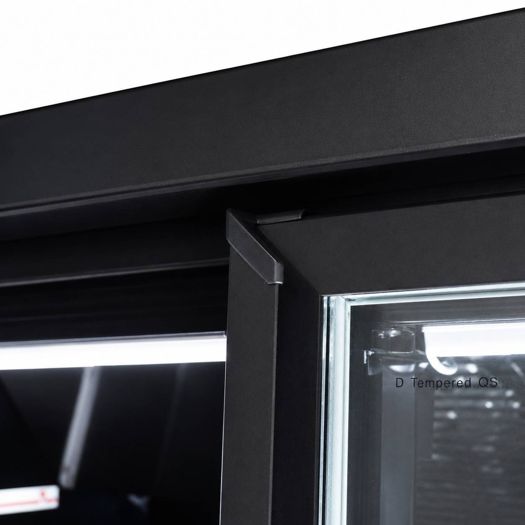 Tiefkühlschrank 2, 1253 x 710 x 2003 mm, 1000 L, schwarz