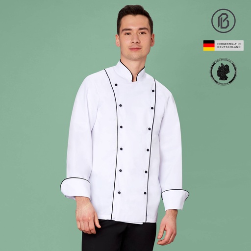 Top-Chef-Carlo Kochjacke, weiß