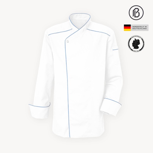 Soft-Magna, weiße Damenkochjacke
