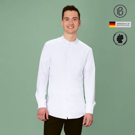 Facile-Yannik, weisse Herren-Kochjacke