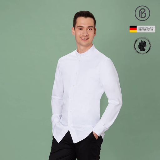 Soft-Yannik, weisse Herren-Kochjacke