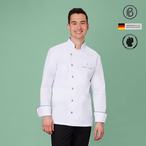 Herren-Kochjacke Buran-Anton, weiss