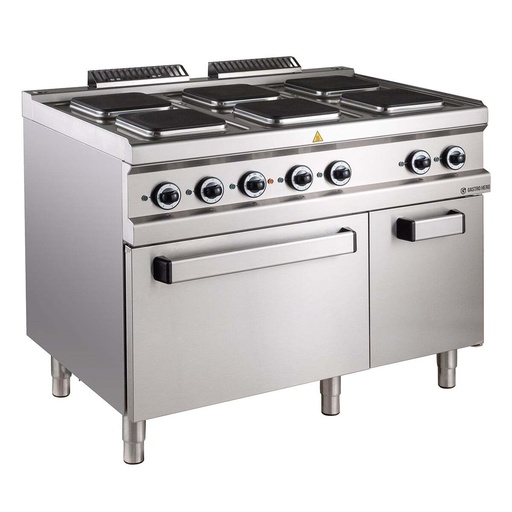 Elektroherd Serie 700 - 110/70 mit Elektrobackofen - 6 quadratische Kochfelder - 20,9 kW