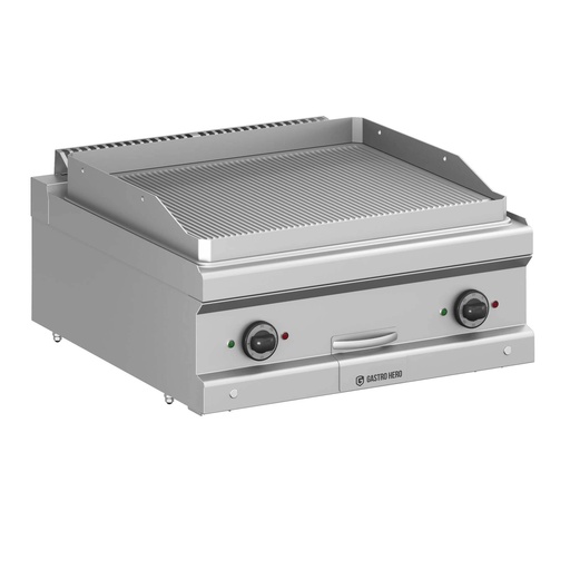 Elektrogrillplatte Serie 700 - 70/70 - gerillt - Tischgerät