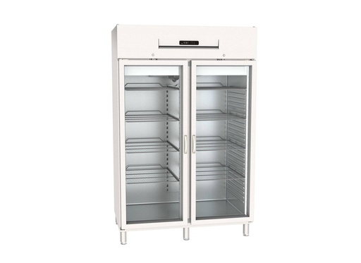 Gastro Tiefkühlschrank Profi 1400 GN 2/1 Superior mit 2 Glastüren, 1168 Liter Kühlraumvolumen, Made in Europe