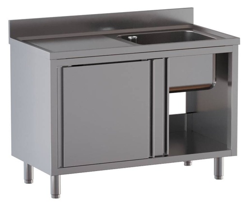 Spülschrank ECO 10x6 mit 1 Becken rechts