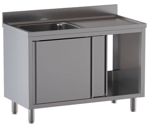 Spülschrank ECO 12x7 mit 1 Becken links
