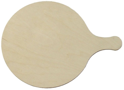 Pizzateller rund mit Griff und Pizzabäcker Logo