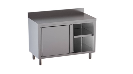 Edelstahl-Arbeitsschrank ECO 18x7 mit Aufkantung