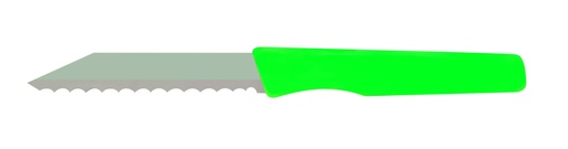Brötchenmesser aus Bandstahl, 185 mm, grün