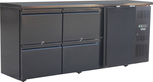 KBS Backbar BB 204 mit vier Schubladen und einer Volltür