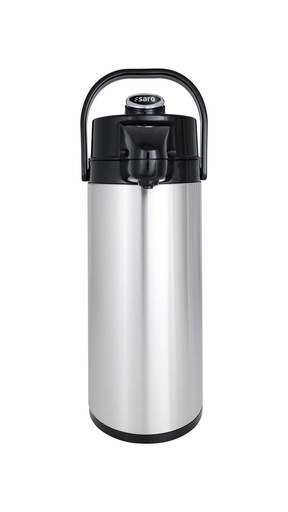 SARO Edelstahl Isolierpumpkanne (innen Glas)