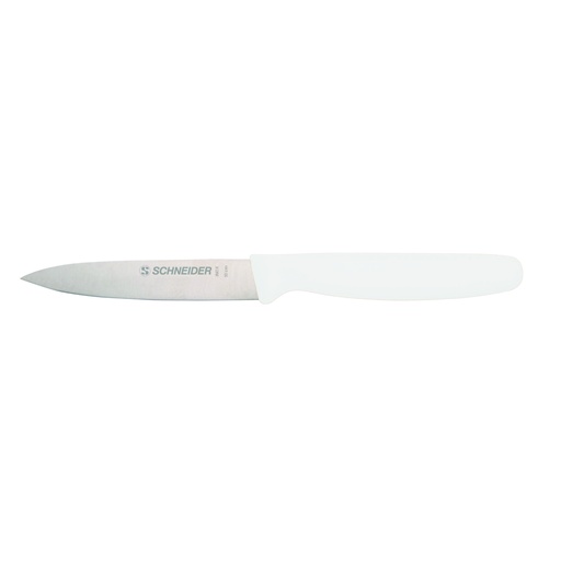 Gemüsemesser aus Edelstahl, Klingenlänge 100 mm, weiß