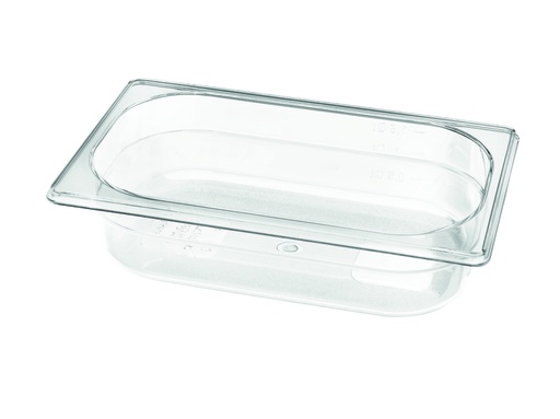 GN 1/4 Behälter aus Polycarbonat, 265 x 162 x 65 mm
