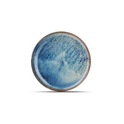 Teller Nova aus Porzellan, 20,5 cm, blau