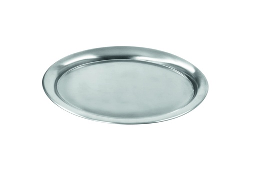 Serviertablett oval, Edelstahl, 220 x 285 mm