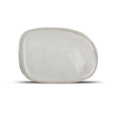 Teller Ceres, 33 x 23 cm, grau