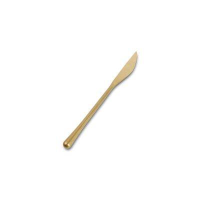 Dessertmesser Mattgold Revive aus Edelstahl, 19,7 cm