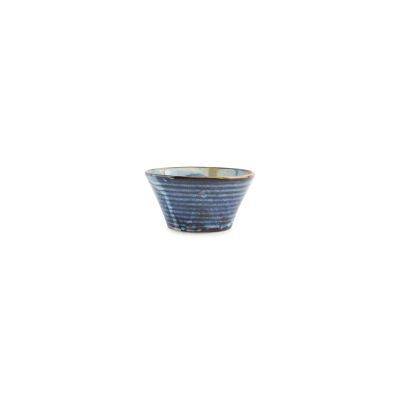 Schüssel konisch Line aus Porzellan, ø 13 cm, H 6,5 cm, blau