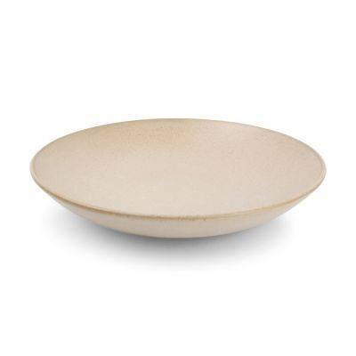 Tiefer Teller Cirro aus Porzellan, ø 26 cm, H 4,5 cm, beige