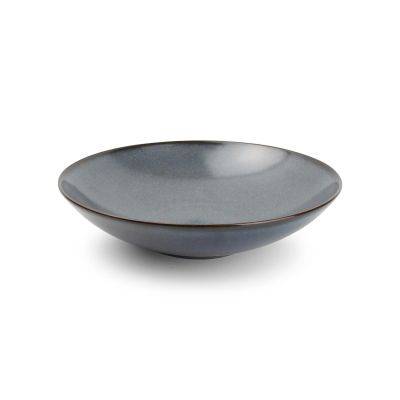 Tiefer Teller Cirro aus Porzellan, Ø 21 cm, H 5 cm, dunkelblau