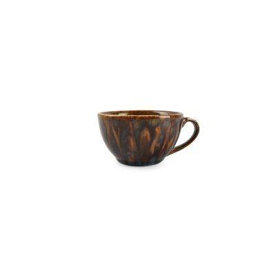 Tasse Resto aus Porzellan, 20 cl, braun & blau