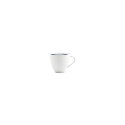 Tasse blauer Rand Basic White, 20 cl