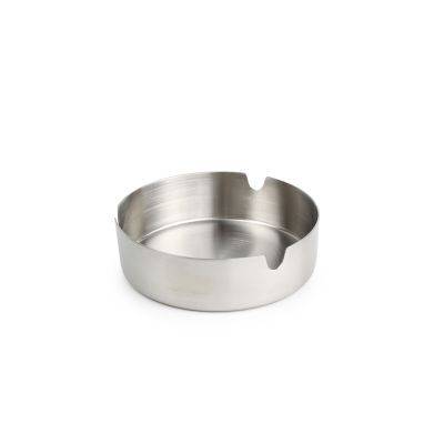 Aschenbecher rund Smoke aus Edelstahl, ø 9,5 cm, H 3 cm
