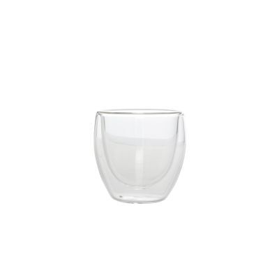 Mokkatasse doppelwandig Dobble aus Glas, 13 cl