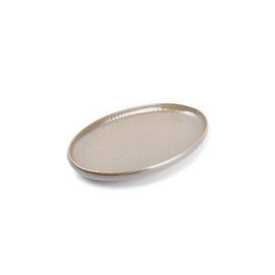 Servierplatte Concha, 35,5 x 22 cm, perle