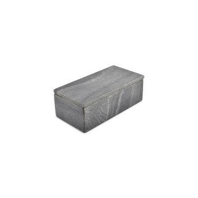 Servierbox Marmor Pura, 20 × 10 × 7 cm, schwarz