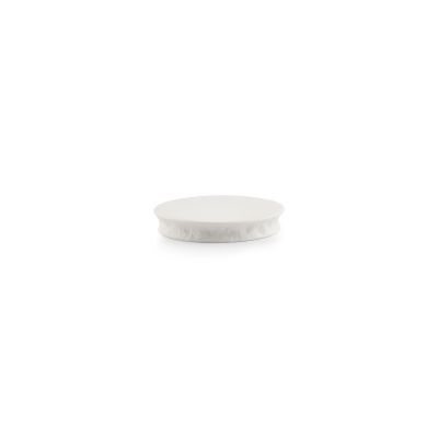 Servierplatte Roche aus Porzellan, ø 10,5 cm, H 2 cm, weiß