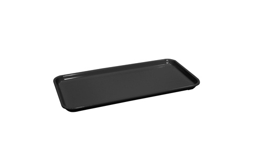 Auslagentablett aus Melamin, 300 x 150 mm, schwarz