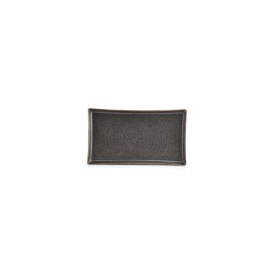 Teller Line, 22 x 12 cm, schwarz
