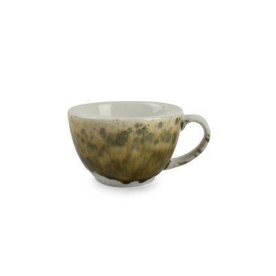 Tasse Resto aus Porzellan, 30 cl, grünbraun