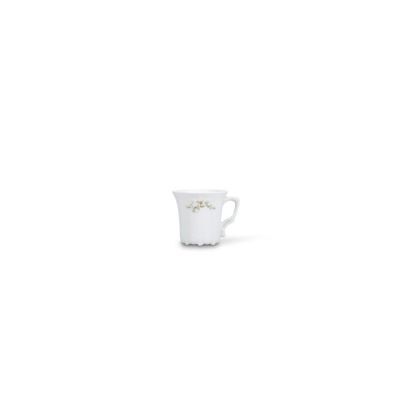 Mokkatasse braune Blume Retro, 11 cl