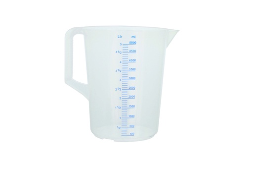 Meßbecher aus Polypropylen, 5 l
