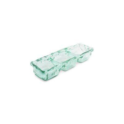 Servierschale, 3-teilig Ecovitra aus Glas, 32 × 10 × 5,5 cm