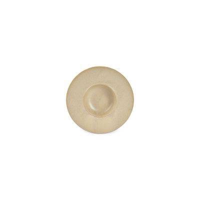 Tiefer Teller Cirro aus Porzellan, 24 × 11 × 4 cm, beige