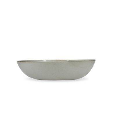Servierschale Ceres aus Porzellan, ø 30,5 cm, H 7,5 cm, grau